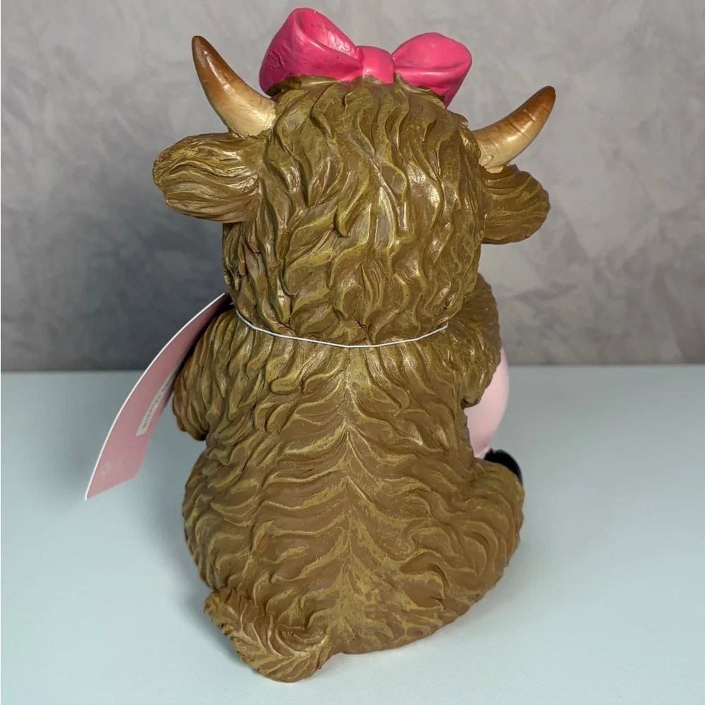 Bella Luxx Cow with Pink Heart Glasses “I Love Moo”